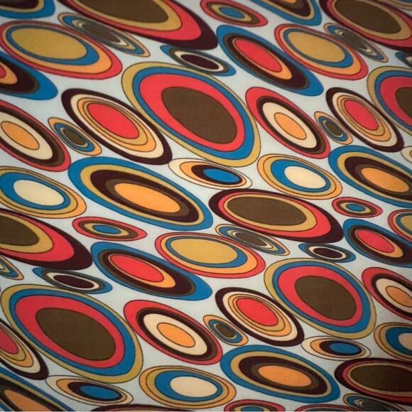 Carlo Pulicati oval geometric abstract pattern nylon bag - Picture 3 of 13